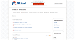 Desktop Screenshot of investor.j2global.com